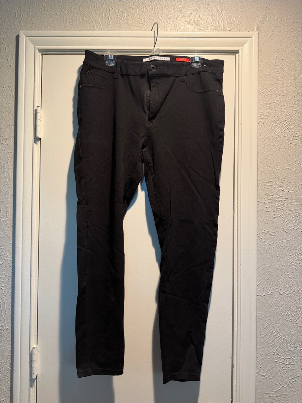 Celebrity Pink Black Slim Fit Stretch Pants size 15